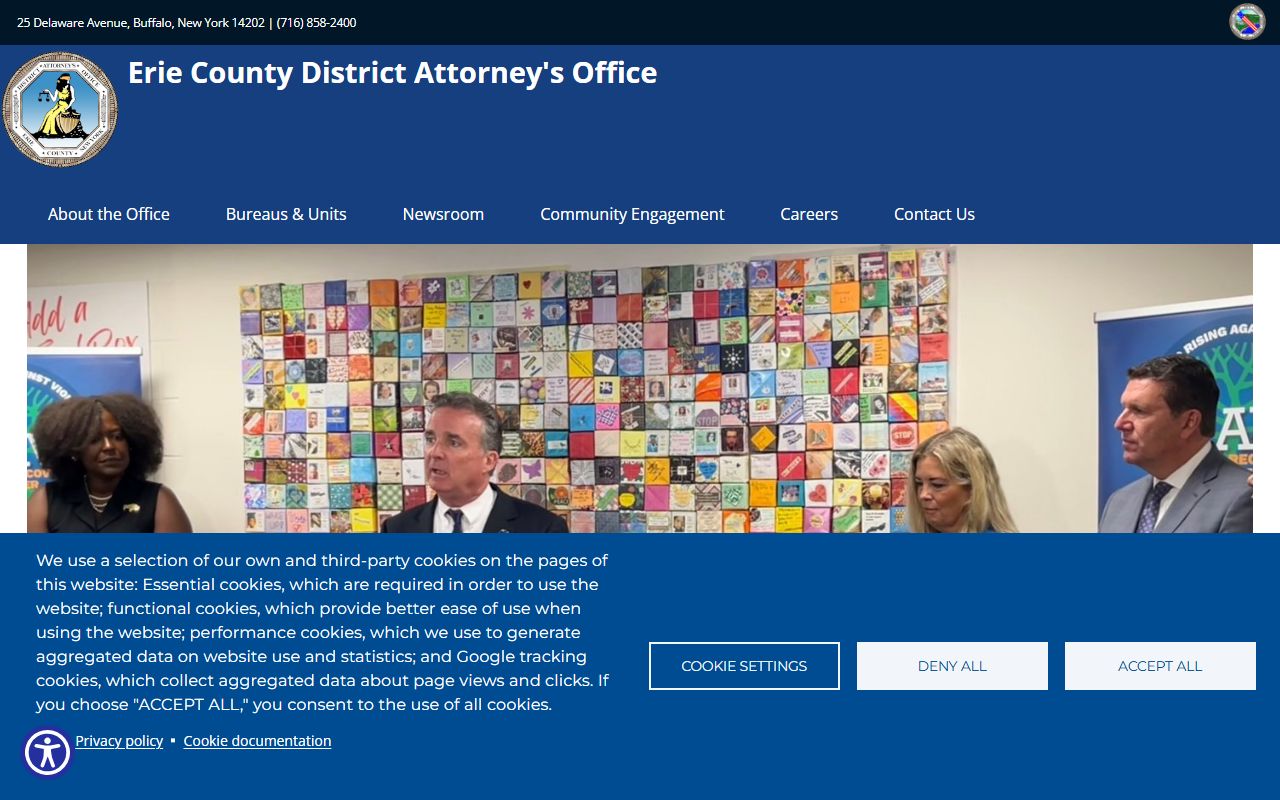 Erie County court records after arrest District Attorney office information